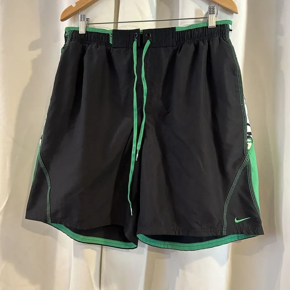 Nike Swim Trunks Mens 2XL‎ Board Shorts Built-In-Brief Hawaiian Tropical